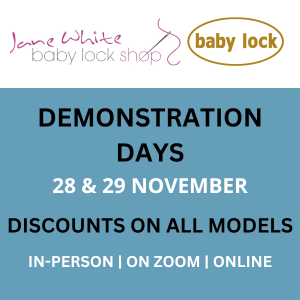 baby lock shop demonstration days November 2025 and Black Friday deals - baby lock shop